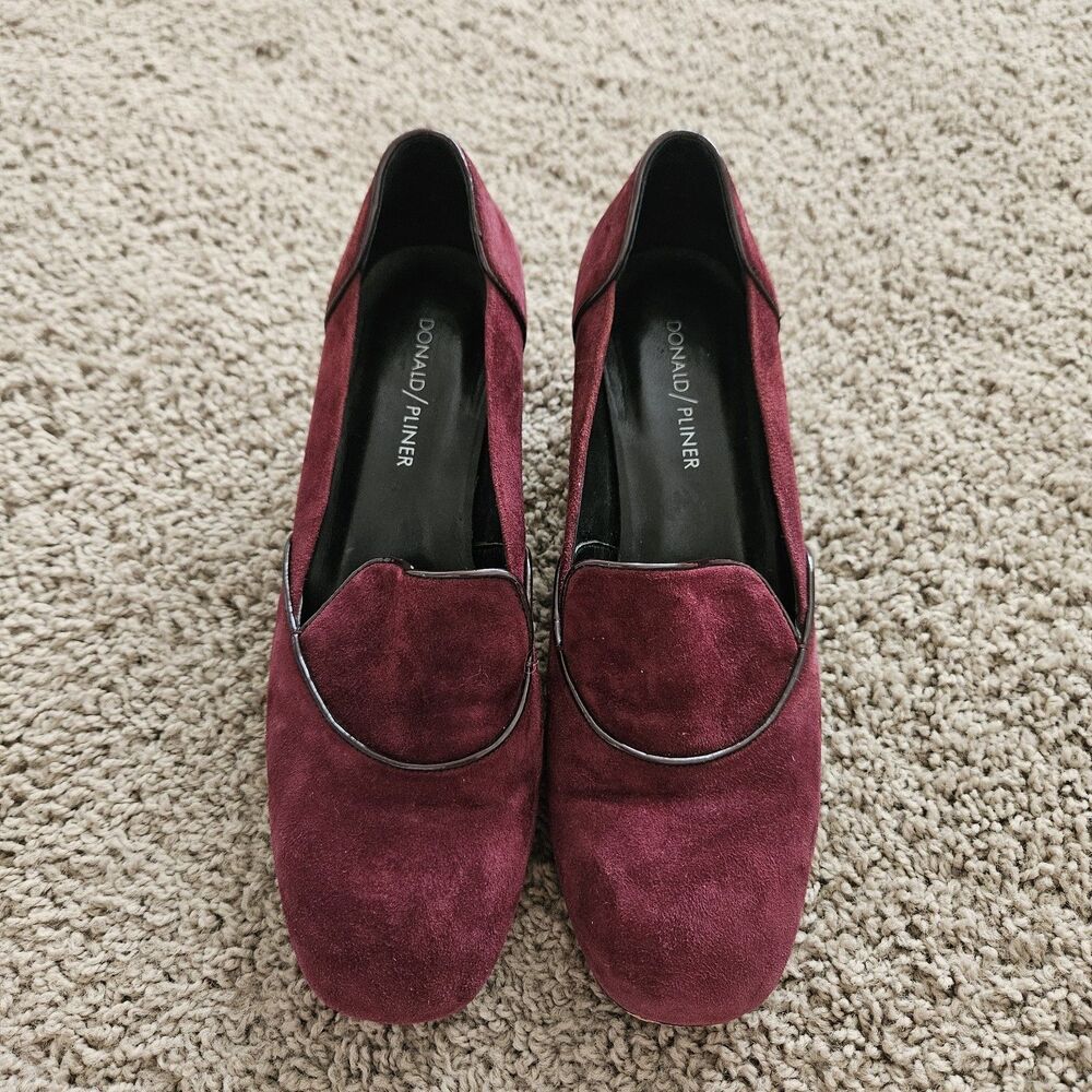 Donald J Pliner Burgundy Pumps Loafer Cayla Womens Size 8